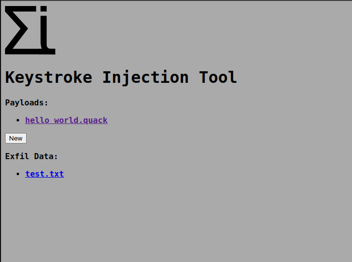 Exfiltrated data listing in the KS_NJCTR web interface