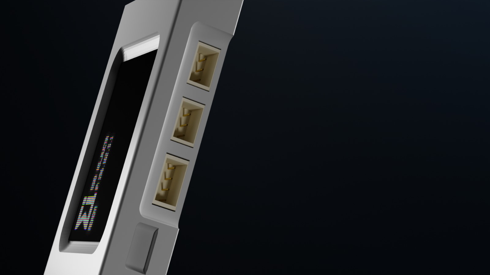NJCTR side render showing ports and button